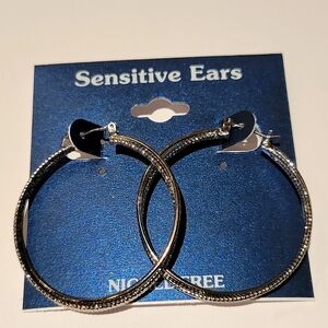 Sensitive Ears Hoop Earrings Nickel Free
